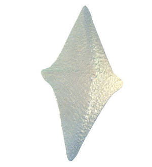 Meyda 6"W Metro Clear Granite Slumped Diamond Panel '113941