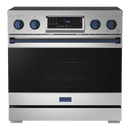 Gordon Ramsay by THOR Kitchen 36" 6.0 cu. ft. Professional Electric Range with Tilt Panel Touch Control, Self-Clean and Air Fry in Stainless Steel, RSE36