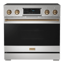 Gordon Ramsay by THOR Kitchen 36" 6.0 cu. ft. Professional Electric Range with Tilt Panel Touch Control, Self-Clean and Air Fry in Stainless Steel, RSE36