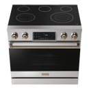 Gordon Ramsay by THOR Kitchen 36" 6.0 cu. ft. Professional Electric Range with Tilt Panel Touch Control, Self-Clean and Air Fry in Stainless Steel, RSE36