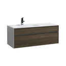 KubeBath Fitto 48 in. Havana Oak Wall Mount Modern Bathroom Vanity - Single Sink, S1200SCO