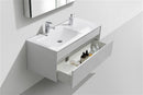 KubeBath Fitto 48 in. Gloss White  Wall Mount Modern Bathroom Vanity - Single Sink, S1200SGW