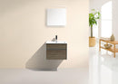 KubeBath Fitto 24 in. Havana Oak Wall Mount Modern Bathroom Vanity, S600CO