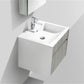 KubeBath Fitto 24 in. Ash Gray Wall Mount Modern Bathroom Vanity, S600HGASH