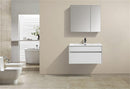 KubeBath Fitto 32 in. Wall Mount Modern Bathroom Vanity - High Gloss White, S800GW, S800GW