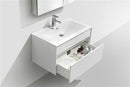 KubeBath Fitto 32 in. Wall Mount Modern Bathroom Vanity - High Gloss White, S800GW, S800GW