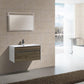 KubeBath Fitto 36 in. Havana Oak Wall Mount Modern Bathroom Vanity, S900CO