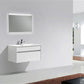 KubeBath Fitto 36 in. High Gloss White Wall Mount Modern Bathroom Vanity, S900GW