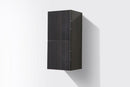 KubeBath Bliss 12" Wide by 24" High Linen Side Cabinet With Two Doors in Gray Oak Finish, SLBS28-GO