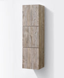 KubeBath Bliss 18" Wide by 59" High Linen Side Cabinet With Three Doors in Nature Wood Finish, SLBS59-NW