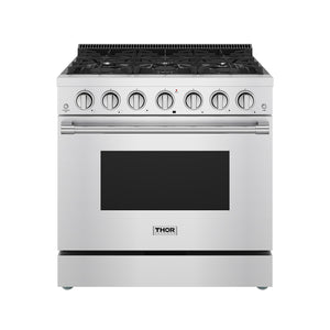 Thor Kitchen 36 Inch S Series Professional Freestanding Liquid Propane Range