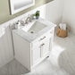 Design Element Milano 30" Single Sink Vanity - White ML-30-WT