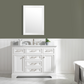 Design Element Milano 48" Single Sink Vanity - White ML-48-WT