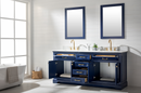 Design Element Milano 72" Double Sink Vanity - Blue ML-72-BLU