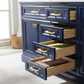 Design Element Milano 72" Double Sink Vanity - Blue ML-72-BLU