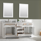 Design Element Milano 72" Double Sink Vanity - White ML-72-WT