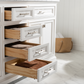 Design Element Milano 72" Double Sink Vanity - White ML-72-WT
