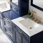 Design Element Milano 84" Double Sink Modular Vanity Set - Blue ML-84MC-BLU