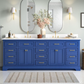 Design Element Milano 84" Double Sink Vanity - Blue ML-84-BLU