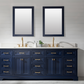 Design Element Milano 84" Double Sink Vanity - Blue ML-84-BLU