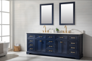 Design Element Milano 84" Double Sink Vanity - Blue ML-84-BLU