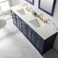 Design Element Milano 84" Double Sink Vanity - Blue ML-84-BLU