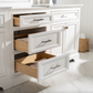 Design Element Milano 84" Double Sink Modular Vanity Set - White ML-84MC-WT