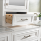 Design Element Milano 84" Double Sink Modular Vanity Set - White ML-84MC-WT