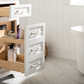 Design Element Milano 84" Double Sink Vanity - White ML-84-WT