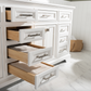 Design Element Milano 84" Double Sink Vanity - White ML-84-WT