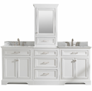 Design Element Milano 96" Double Sink Modular Vanity Set - White ML-96MC-WT