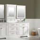 Design Element Milano 96" Double Sink Modular Vanity Set - White ML-96MC-WT