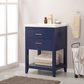 Design Element Cara 24" Single Sink Vanity - Blue S02-24-BLU