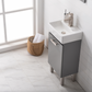 Design Element Stella 16.5" Single Sink - Gray S03-17-GY