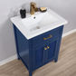 Design Element Cameron 24" Single Sink Vanity - Blue S09-24-BLU