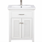 Design Element Cameron 24" Single Sink Vanity - White S09-24-WT