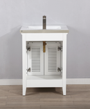 Design Element Cameron 24" Single Sink Vanity - White S09-24-WT