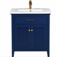 Design Element Cameron 30" Single Sink Vanity - Blue S09-30-BLU