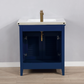 Design Element Cameron 30" Single Sink Vanity - Blue S09-30-BLU