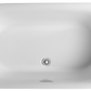 Design Element 67" Acrylic Oval Double Ended Flatbottom Freestanding Bathtub In Glossy White TB-205