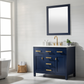 Design Element Valentino 42" Single Sink Vanity - Blue V01-42-BLU