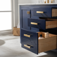 Design Element Valentino 72" Double Sink Vanity In Blue V01-72-BLU