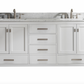 Design Element Valentino 72" Double Sink Vanity - White V01-72-WT
