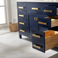 Design Element Valentino 84" Double Sink Vanity - Blue V01-84-BLU