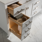 Design Element Valentino 84" Double Sink Vanity In White V01-84-WT