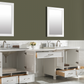 Design Element Estate 102" Double Sink Bathroom Vanity Modular Set - White ES-102MC-WT