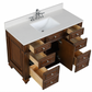 Design Element Winston 48" Single Vanity - Walnut WN-48-BR