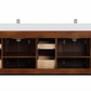 Design Element Winston 84" Double Vanity In Walnut WN-84-BR
