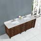Design Element Winston 84" Double Vanity In Walnut WN-84-BR