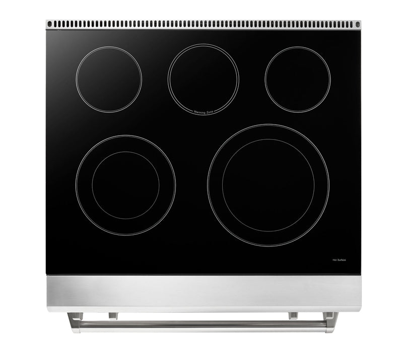 Thor Kitchen 30" Electric Range with 4.55 Cu. Ft. Self-Cleaning Oven, Air Fryer, and Tilt Panel in Stainless Steel TRE3001